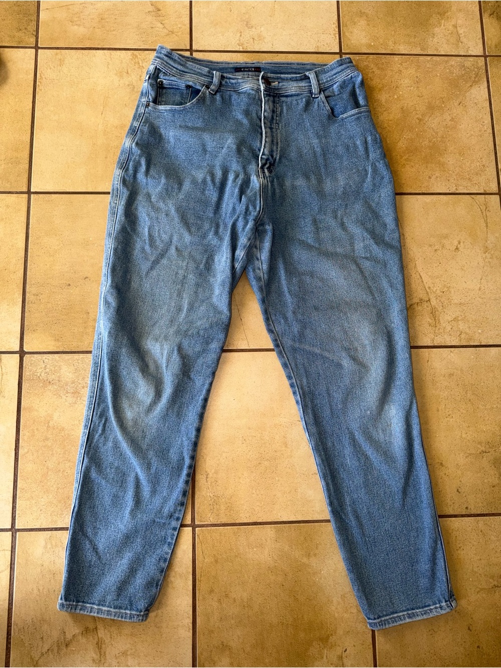 bill blass Light Blue High-Rise Women's Relaxed Jeans